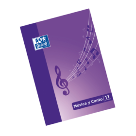 Oxford School Musica - Canto A4 - Libreta Grapada con Tapa Blanda - 24 Paginas 5x5 + 24 Paginas con 11 Pentagramas - Interlineado de 2mm - Ilustracion en la Tapa