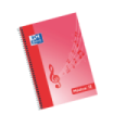 Oxford School Musica Fº Cuaderno Espiral - Tapa Blanda - 12 Pentagramas - Interlineado de 2.5mm - 20 Hojas - Ilustracion en la Tapa