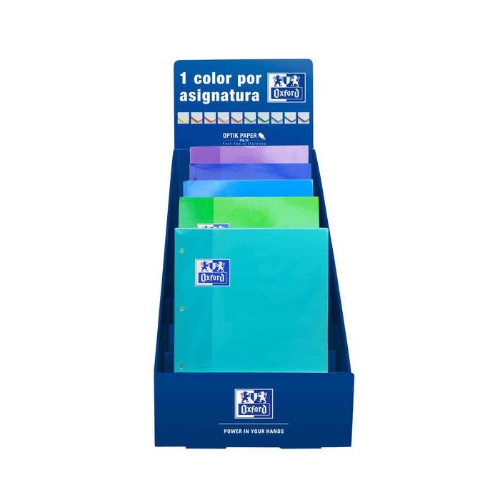 Oxford School Recambio Color1 - Encolado 5x5 - Colores Frios - Ideal para Estudiantes