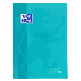 Oxford School Touch Cuaderno de Recambio - Tamaño A4 - Tapa Blanda - Encolado 5x5 - 80 Hojas