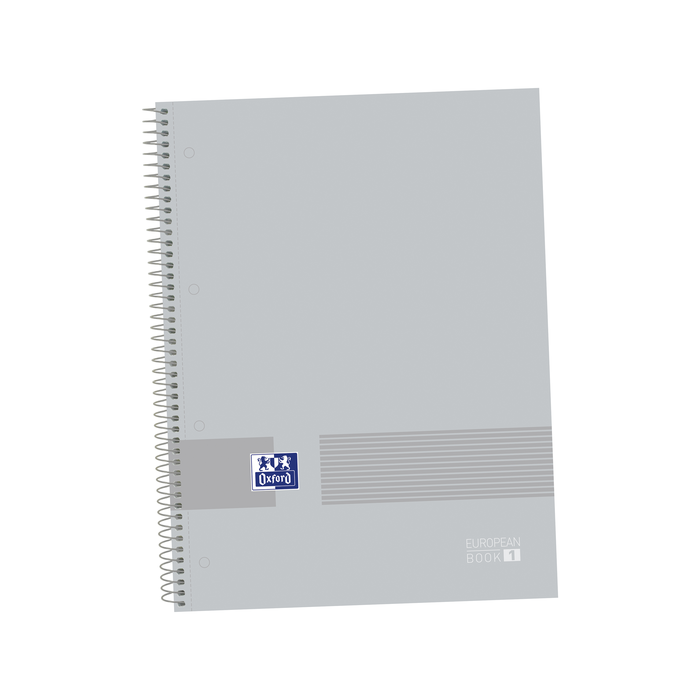 Oxford - You A4+ Europeanbook - Tapa Extradura - 80 Hojas - Cuadricula 5x5 - Color Gris