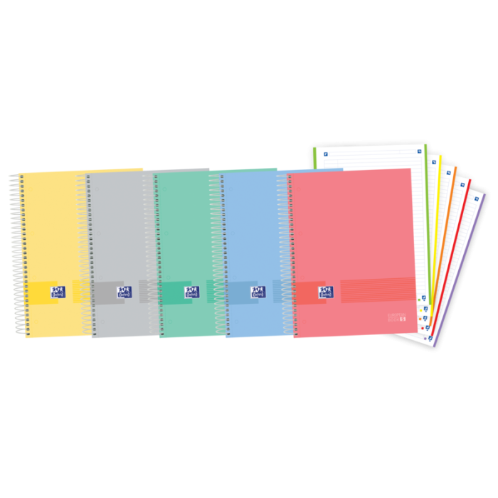 Oxford - You A4+ Europeanbook - Tapa Extradura Resistente - 5 Colores Surtidos - 120 Hojas