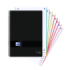 Oxford Black N'Colours Europeanbook A4+ - Tapa de Plastico Resistente - 160 Hojas Cuadriculadas 8.5x5.5 - Color Negro y Turquesa