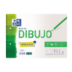 Oxford Dibujo Escolar Bloc Espiral Dibujo A4+ - Tapa Blanda/Contratapa Rigida - 20 Hojas 130gr - con Recuadro y 2 Taladros