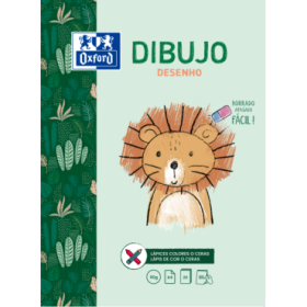 Oxford Dibujo Infantil/Ocio - Bloc Encolado A4 - Tapa Blanda/Contratapa Rigida - 20 Hojas 90gr