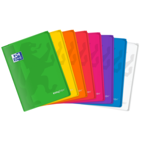Oxford Easybook A4 Libreta Grapada - Tapa de Plastico Resistente - 1 Linea con 2 Margenes - 48 Hojas de Papel de Alta Calidad