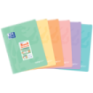 Oxford Easybook A4 Libreta Grapada - Tapa de Plastico Resistente - 1 Linea con 2 Margenes - 48 Hojas de Papel Pastel