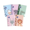 Oxford Kids Libreta Grapada A5+ Lisa Tapa Blanda Tacto Suave Touch - Ideal para Niños - Tamaño A5+ - Tapa Blanda con Tacto Suave - 48 Hojas - Surtido 5 Animal Besties