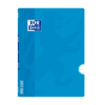 Oxford Libreta Grapada Openflex A4 - Tapa de Plastico Resistente - Grapada para Mayor Durabilidad - 1 Linea con Margen para Organizacion - 48 Hojas de Papel de Alta Calidad - Color Turquesa