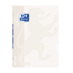 Oxford Libreta Grapada Openflex A4 - Tapa de Plastico Resistente - Grapada para Mayor Durabilidad - 4x4 con Margen para Organizar tus Notas - 48 Hojas de Papel Blanco de Alta Calidad