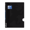 Oxford Libreta Grapada Openflex A4 - Tapa de Plastico Resistente - Grapada para Mayor Durabilidad - Pauta 3.5 con Margen para Escribir Ordenadamente - 48 Hojas de Alta Calidad - Color Negro