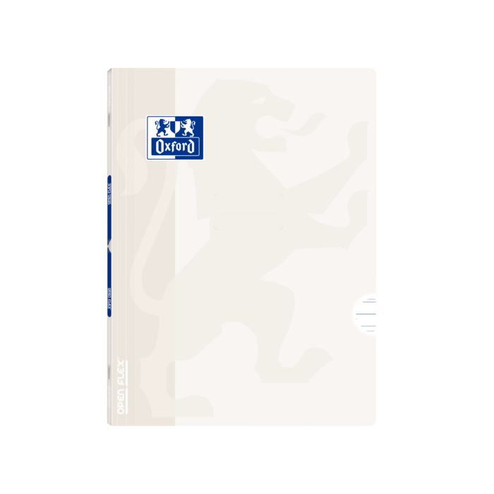 Oxford Libreta Grapada Openflex A4 - Tapa de Plastico Resistente - Grapada para Mayor Durabilidad - Pauta 3.5 con Margen para una Escritura Ordenada - 48 Hojas de Papel Blanco de Alta Calidad