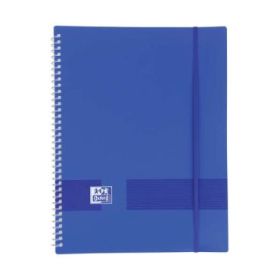 Oxford Live - Go A4 Carpeta de Fundas - Tapa de Plastico Opaco - Espiral 20 Fundas - Color Azul Marino