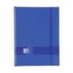 Oxford Live - Go A4 Carpeta de Fundas - Tapa de Plastico Opaco - Espiral 20 Fundas - Color Azul Marino