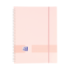 Oxford Live - Go A4 Carpeta de Fundas - Tapa de Plastico Opaco - Espiral 20 Fundas - Color Rosa Chicle
