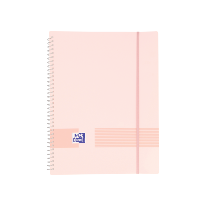 Oxford Live - Go A4 Carpeta de Fundas - Tapa de Plastico Opaco - Espiral 20 Fundas - Color Rosa Chicle