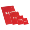 Enri A4 Tapa Blanda Bloc de Notas Grapado - Tamaño A4 - Tapa Blanda - 80 Hojas - Color Rojo