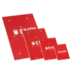 Enri A5 Tapa Blanda Bloc de Notas Grapado - Tamaño A5 - Tapa Blanda - 80 Hojas - Color Rojo