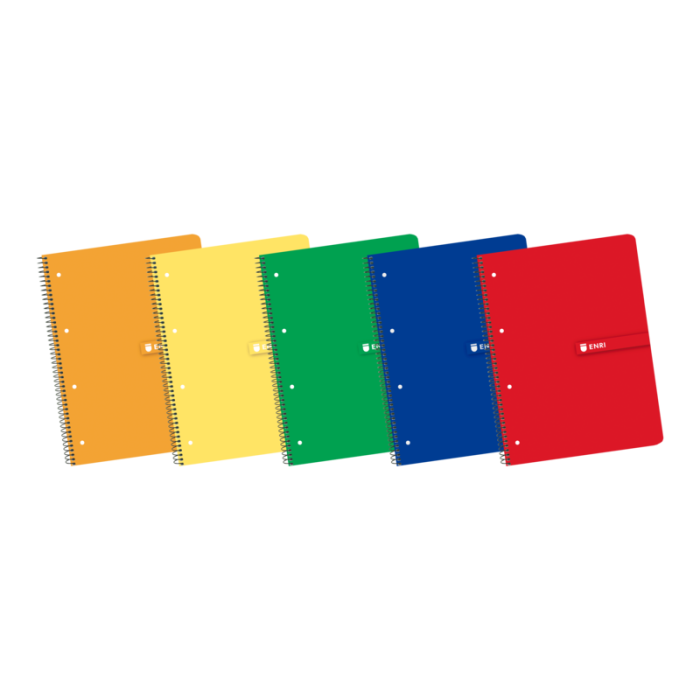 Enri Europeanbook1 A4+ - Cuaderno de Tamaño A4+ - Espiral - Tapa Blanda - Cuadricula de 5x5