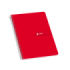 Enri Fº Tapa Dura Cuaderno Espiral 4x4 con Margen 100 Hojas Rojo - Resistente Tapa Dura - Cuadriculado 4x4 con Margen - 100 Hojas de Alta Calidad - Color Rojo