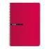 Enri Status Fº Tapa Dura Cuaderno Espiral 4x4 con Margen 100 Hojas Rojo - Resistente Tapa Dura - Cuadriculado 4x4 con Margen - 100 Hojas de Alta Calidad - Color Rojo