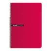 Enri Status Fº Tapa Dura Cuaderno Espiral 4x4 con Margen 100 Hojas Rojo - Resistente Tapa Dura - Cuadriculado 4x4 con Margen - 100 Hojas de Alta Calidad - Color Rojo