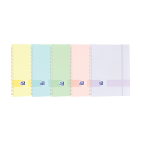 Oxford Live - Go A4 Carpeta de Fundas - Tapa de Plastico Opaco - Espiral 40 Fundas - Color Pastel