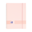 Oxford Live - Go A4 Carpeta de Fundas - Tapa de Plastico Opaco - Espiral de 40 Fundas - Color Rosa Chicle