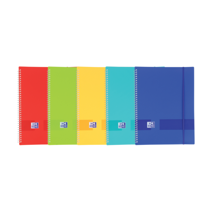 Oxford Live - Go A4 Carpeta de Fundas Espiral - Tapa de Plastico Opaco - 20 Fundas