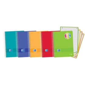 Oxford Live - Go A5+ Europeanbook - Tapa de Plastico - 120 Hojas - Colores Surtidos