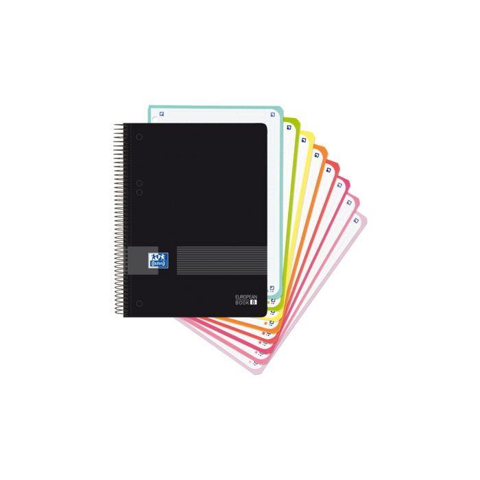 Oxford Live - Go A5+ Europeanbook - Tapa de Plastico - 160 Hojas - Colores Surtidos