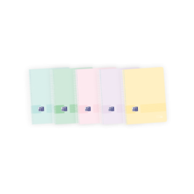 Oxford Live - Go Europeanbook A4+ - Tapa de Plastico - 8 Colores Pastel - 160 Hojas - Organizacion y Estilo en un Solo Producto
