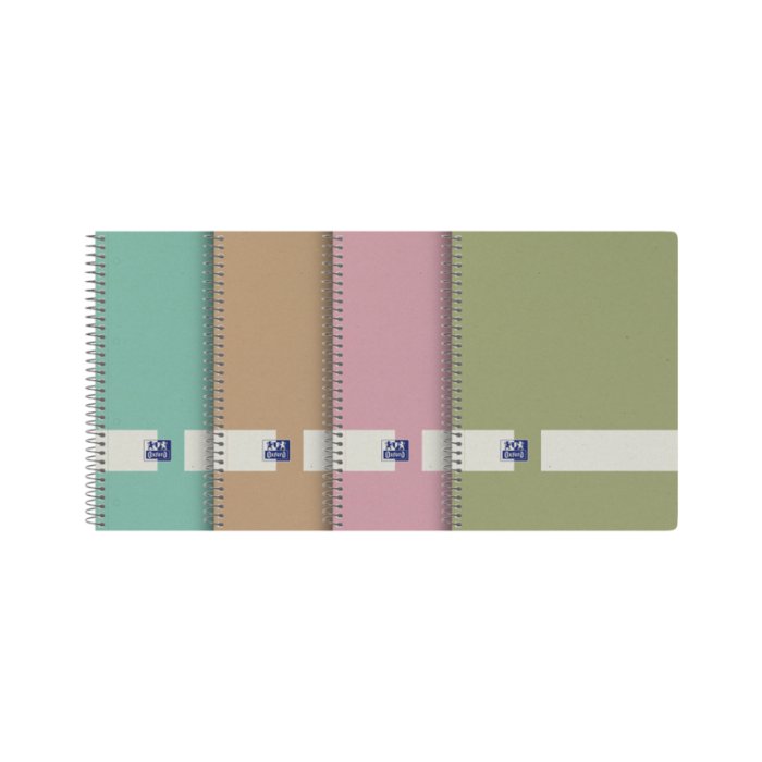 Oxford Nature Europeanbook A5+ Tapa Dura 5x5 80 Hojas - Tapa Dura Resistente - Formato A5+ - Cuadricula de 5x5 - 80 Hojas