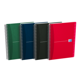 Oxford Office Essentials A5 Cuaderno de Tapa Blanda - Indice Alfabetico A-Z - 1 Linea por Pagina - 90 Hojas - Colores Surtidos