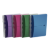 Oxford Office Urban Mix A6 Cuaderno Espiral - Tapa de Plastico Resistente - 90 Hojas Cuadriculadas 5x5 - Colores Surtidos