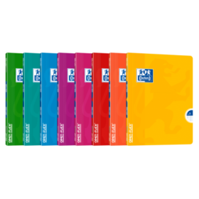 Oxford Openflex Libreta Grapada Tapa Plastico A5+ Seyes - Resistente Tapa de Plastico - Formato A5+ - Hojas con Cuadricula Seyes
