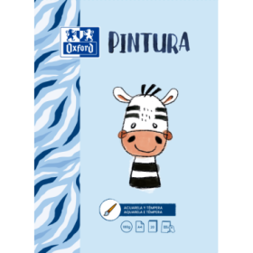 Oxford Pintura Infantil/Ocio Bloc Encolado Pintura A4 - Tapa Blanda/Contratapa Rigida - 20 Hojas 180gr