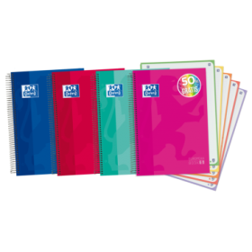 Oxford School Classic A4+ Europeanbook - Tapa Extradura - 5 Liso - 120 Hojas - Colores Surtidos