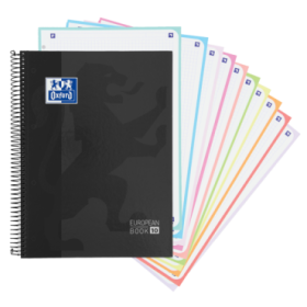 Oxford School Classic A4+ Tapa Extradura Europeanbook - 10 5x5 - 150 Hojas - Color Negro