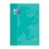 Oxford School Classic Cuaderno de Recambio - Tamaño A4 - Tapa Blanda - Encolado - Cuadricula 5x5 - 80 Hojas - Color Ice Mint