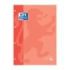 Oxford School Classic Cuaderno de Recambio - Tamaño A4 - Tapa Blanda - Encolado - Cuadricula 5x5 - 80 Hojas - Color Melocoton