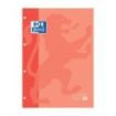 Oxford School Classic Cuaderno de Recambio - Tamaño A4 - Tapa Blanda - Encolado - Cuadricula 5x5 - 80 Hojas - Color Melocoton