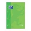 Oxford School Classic Cuaderno de Recambio - Tamaño A4 - Tapa Blanda - Encolado - Cuadricula 5x5 - 80 Hojas - Color Verde Manzana