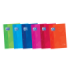 Oxford School Classic Cuaderno de Recambio - Tamaño A4 - Tapa Blanda - Encolado - Cuadricula 5x5 - 80 Hojas - Colores Surtidos