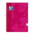 Oxford School Classic Cuaderno Espiral Tapa de Plastico Folio - Pauta 3.5 con Margen - 80 Hojas - Color Fucsia
