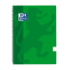 Oxford School Classic Cuaderno Espiral Tapa de Plastico Folio - Pauta 3.5 con Margen - 80 Hojas - Color Verde