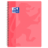 Oxford School Classic Cuaderno Espiral Tapa de Plastico Folio 4x4 - 80 Hojas - Tapa de Plastico - Cuadriculado 4x4 - Margen - Color Rosa Chicle