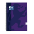 Oxford School Classic Cuaderno Espiral Tapa de Plastico Folio 4x4 - 80 Hojas - Tapa de Plastico Resistente - Cuadricula 4x4 con Margen - Color Lila