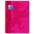 Oxford School Classic Cuaderno Espiral Tapa de Plastico Folio 4x4 - 80 Hojas - Margen - Ideal para Estudiantes - Color Fucsia