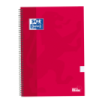 Oxford School Classic Cuaderno Espiral Tapa Extradura Write-Erase - Folio 4x4 con Margen - 80 Hojas - Color Rojo